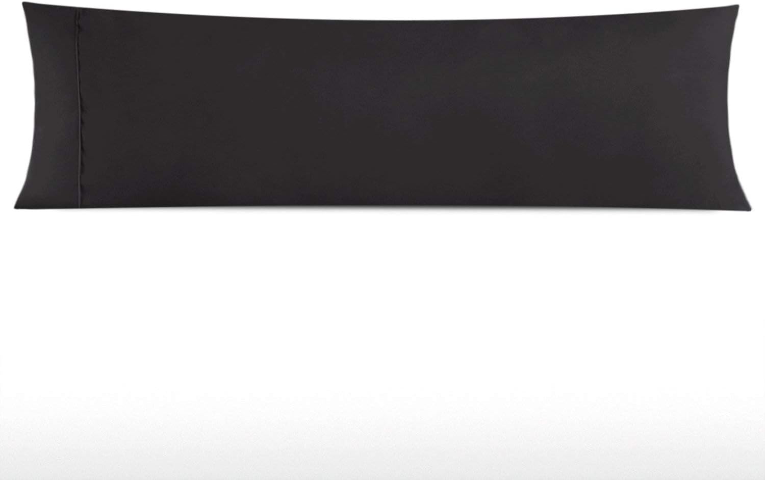 Egyptian Luxury Soft Brushed Microfiber Body Pillow Pillowcase - Hypoallergenic Non-Zippered Hotel Quality Body Pillow Cover - 21" x 60" - Gray: Kitchen & Dining