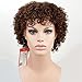 MyNiceHair-100% Pure Human Hair Curly Brown Colored 4# Wigs for Black Women