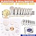 ELECFIND 80PACK, 5, 6x3, 8x3, 10x3,12x3,15x2, Round Refrigerator, Fridge Magnet Disc(Multiple-Sizes), silvery