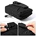 Tactical Molle Pouch Compact EDC Utility Gadget Belt Waist Bag Pack Camping Hiking Outdoor with Cell Phone Holster for iPhone 6 6s 7 8 PLUS Samsung S5 S6 S7 Edge Note 2 LG G3 G4 G5 HTC M7 M8, Black