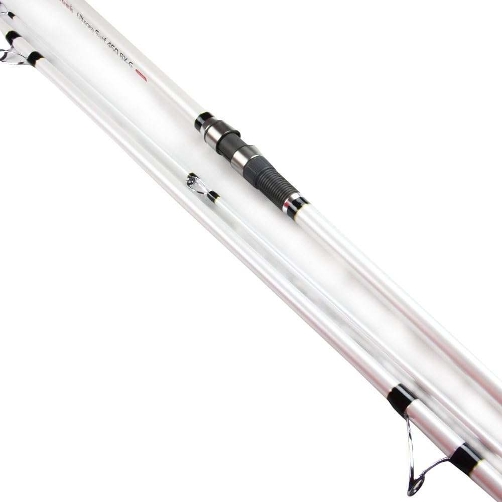 SEAQUEST Travel Spinning Fishing Pole,Saltwater Boat Sea Rod Offshore Heavy Lure Fishing Rod SURF 420 BX-G