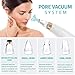 DermaPRO Pore Vacuum Blackhead Remover - Pore Cleanser Vacuum with 6 Extraction Heads - Face Vacuum Pore Cleanser with Dead Sea Mud Mask and Spa Headband