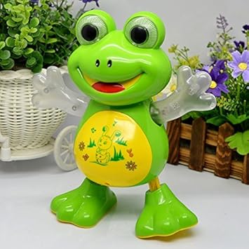 Toyshine Music Flashing Lights and Real Dancing Action Dancing Frog (Multicolour)