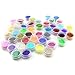 Kuqqi 45 Colors Eyeshadow Nail Art Body Glitter Shimmer Dust Powder Set