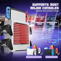 TNP Switch Organizer Station Game Storage Tower