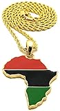 GWOOD Africa Metal African Pendant 24 Inch Long