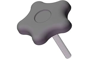 Innovative Components - AN4C15005S4--21 AN4C15005S421 2.25" Star Knob 1/4-20 x 1.50" steel zinc stud black pp (Pack of 10)