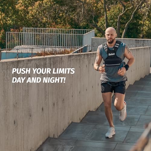 ZELUS Chaleco con Peso Ajustable para Hombres y Mujeres, Body Weighted Vest con 6 Pesas de Hierro para Entrenamiento Cardiovascular, Running y Fitness en Casa