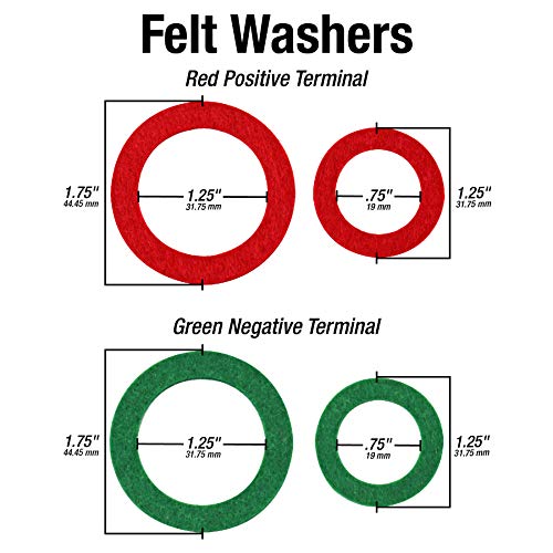 20 Piece Battery Terminal Protector Anti Corrosion Felt Fiber Washers