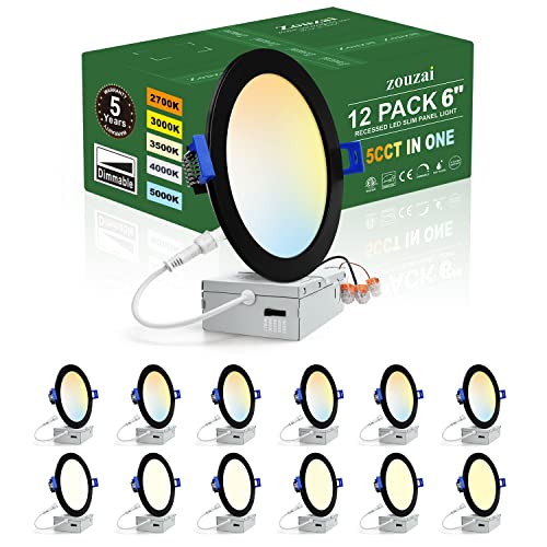 ZouZai 6 Inch LED Recessed Ceiling Light