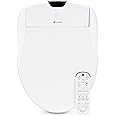 Brondell Bidet Toilet Seat S1400, Smart Toilet Seat, Dual Stainless-Steel, Self-Cleaning Nozzle With Clean Plus Technology, Endless Warm Water Bidet, Warm Air Dryer-Nightlight, Heated Seat, Elongated