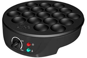 KZU 18-Hole Takoyaki Maker, 700W Electric Octopus Ball Pan with Decent Temperature Control, Non-stick Takoyaki Pan, Non Stick