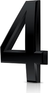 Vicloon 3D Mailbox Numbers Self Adhesive 3 Inches ABS Waterproof House Street view 1
