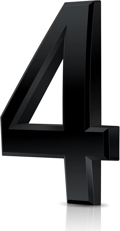 Vicloon 3D Mailbox Numbers Self Adhesive 3 Inches ABS Waterproof House Street