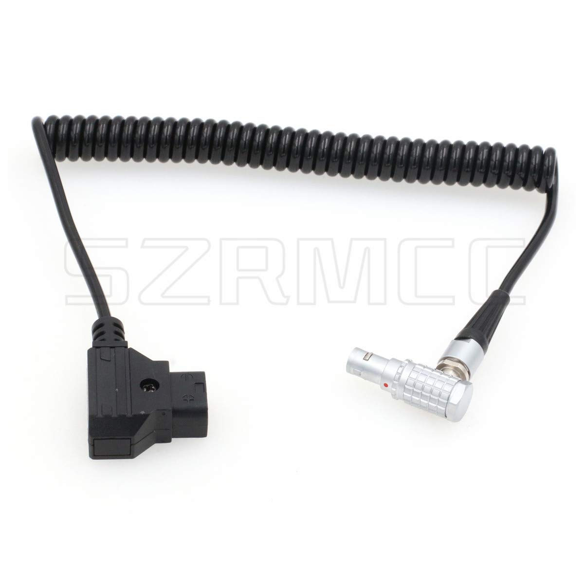 SZRMCC D-tap 2 Pin Male to 0B 6 Pin Coiled Power Cable for DJI Wireless Follow Focus Motor Unit