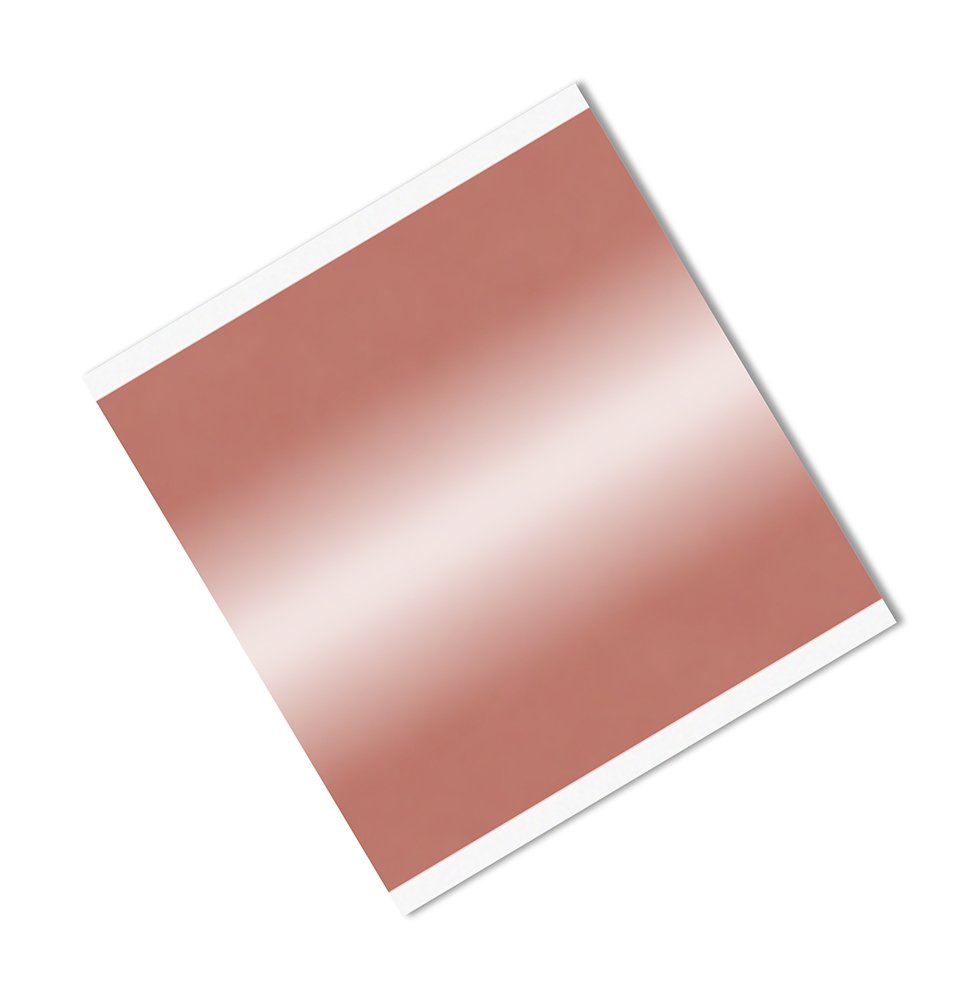 TapeCase 1125 5.75" x 5.75"-25 Copper Foil Tape with Acrylic Adhesive, Converted from 3M 1125, 5.75" Length, 5.75" Width, Squares (Pack of 25)