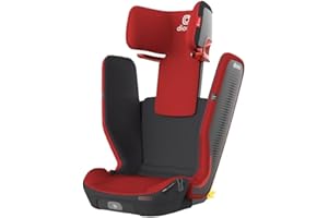 Diono Monterey 5iST FixSafe High Back Booster Car Seat with Expandable Height and Width, Compact Fold to Full Size Booster, Foldable, Portable Booster for Go-Anywhere Travel, Red Cherry