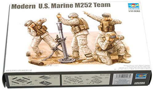 Trumpeter Modern US Marine M252 Team Figure Set, Scale 1/35, 4-Pack