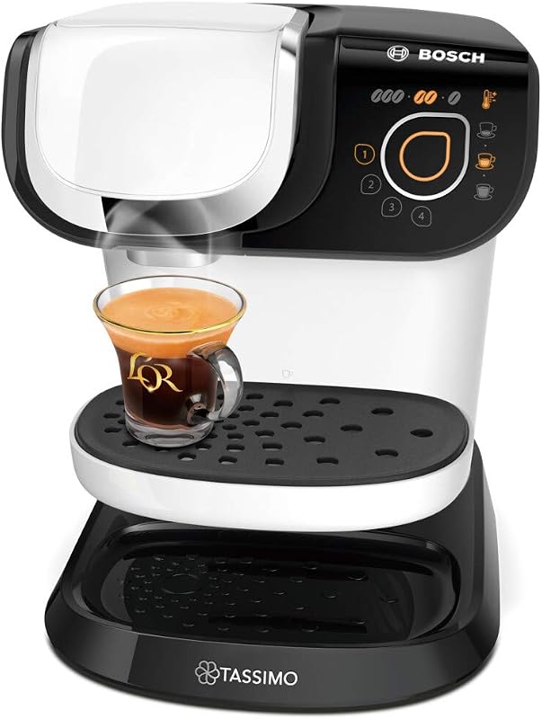 Tassimo My Way 2 Kapselmaschine TAS6504 Kaffeemaschine by Bosch, mit Wasserfilter, über 70 Getränke, Personalisierung, vollautomatisch, einfache Zubereitung, 1.500 Watt, 1,3 Liter, weiß