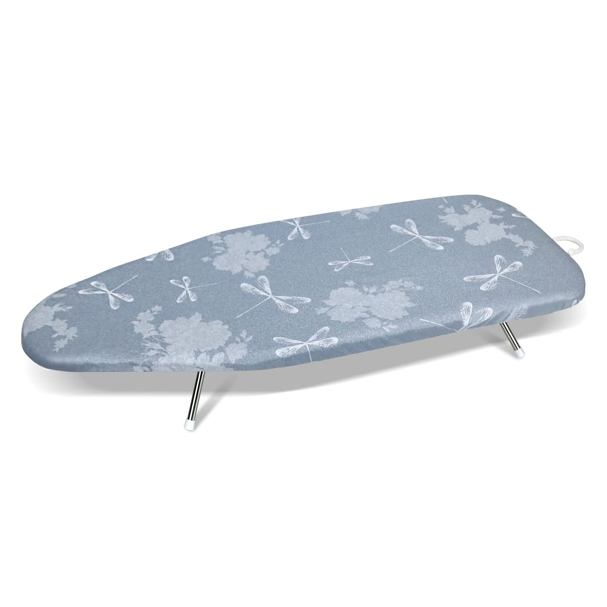 Duwee Table top Ironing Board, Ironing Table with Heat Resistant Cover, Extra Thick Felt Padding, Foldable Stainless Steel Legs, 31 x 74.5 CM