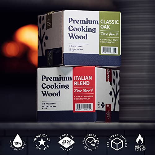 5.5" Pizza Oven Wood + Firestarter Italian Blend 520 Cubic Inches