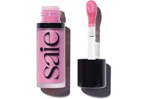 Saie Dew Blush - Lightweight Liquid Blush with a Blendable + Buildable Cream Finish - Dewy Cheek Tint with Doe Foot Wand Makeup Applicator - Baby (.40 oz)