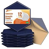12 Pack Acoustic Panels Self Adhesive 14"X13"X