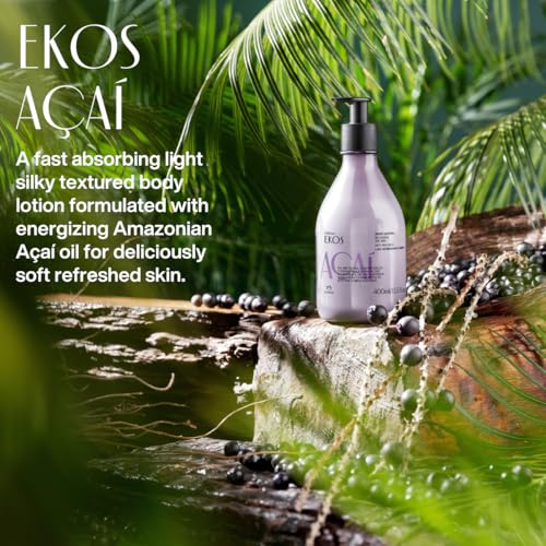 Natura Açaí Body Lotion – Vegan Skincare with Açai Oil – Hydrating & Nourishing Moisturizer for Dry Skin – Brazilian Beauty Secret for Smooth, Glowing Skin – 13.5 fl oz (400 ml)