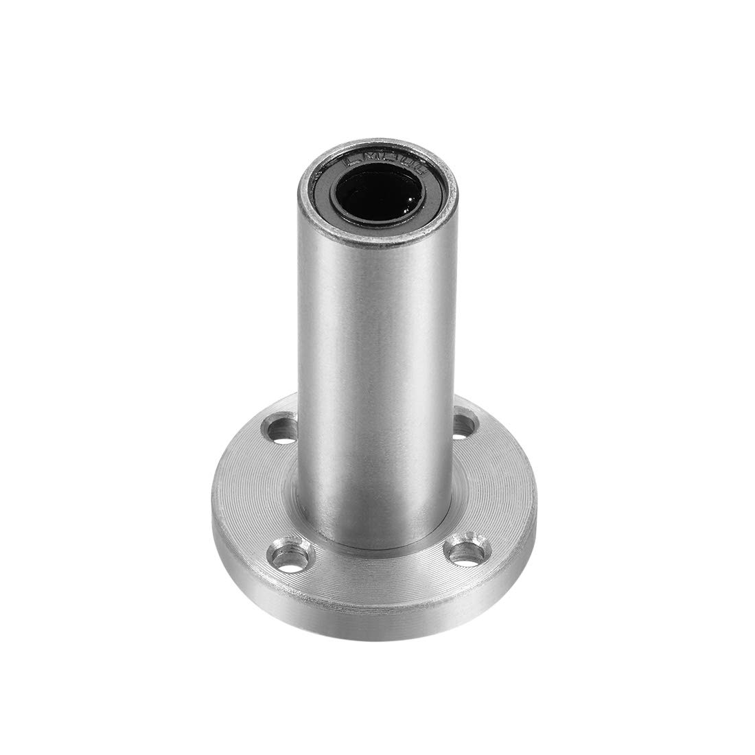 sourcing map LM8UU Extra Long Round Flange Linear Ball Bearings, 8mm Bore Dia, 15mm OD, 45mm Length 1Pcs