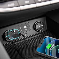 USB C Car Charger Adapter,Giq,52.5W Dual Port Fast