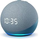 Echo Dot (4th Gen) | Smart speaker with clock and Alexa | Twilight Blue