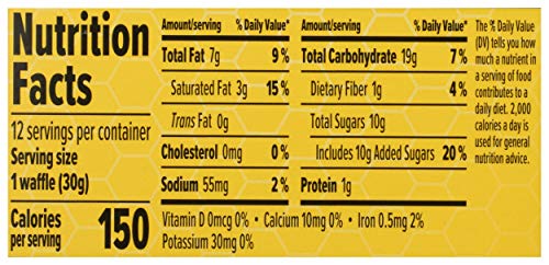 HONEY STINGER, WAFFLE STINGER VANILLA ORGANIC, 1 OUNCE
