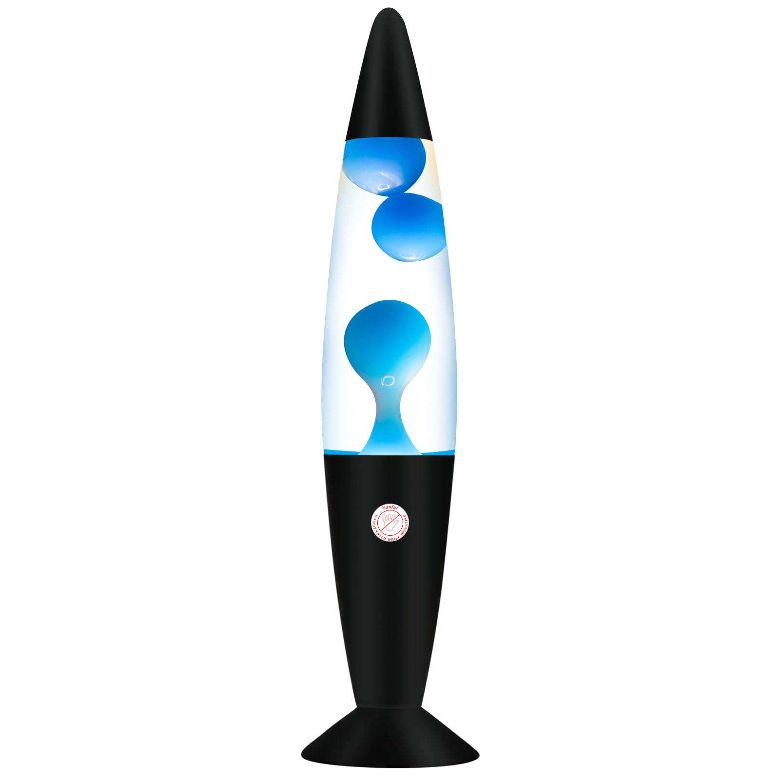 Photo 1 of Vanful Blue 16 Inches Magma Liquid Motion Lamp with Black Base, Glitter Lamps for Adults and Kids Charged by Cord Night Light Cool Room Christmas Thanksgiving Day Decor for Kids Teen Girls Boys