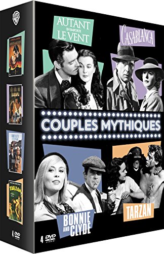 Couples Mythiques - Autant En Emporte Le Vent + Casablanca + Bonnie And Clyde + Tarzan - Pack