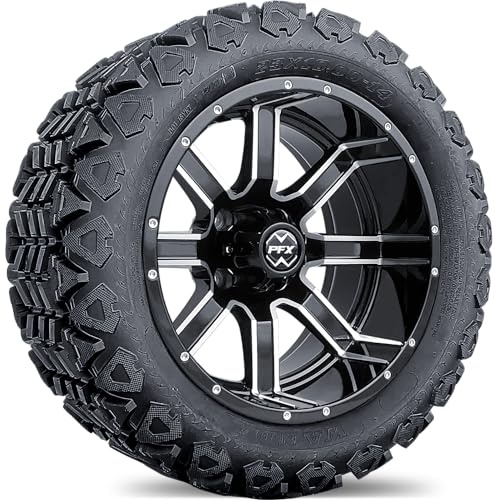 14” Ambush Golf Cart Wheels and Tires 14 Inch Combo - Wanda 23x10x14 ...