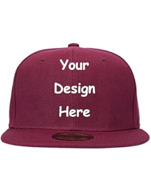 Custom Personalized Adjustable Plain Snapback Cap Design Picture or Text Print Hat