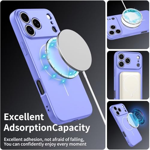 UPLAI Magnético Funda para OPPO A40 4G / OPPO A40M, Ultra Delgado Sedoso Silicona Líquida Antigolpes Carcasa con Protección Cámara, Premium Suave TPU Estuche Caso. Púrpura