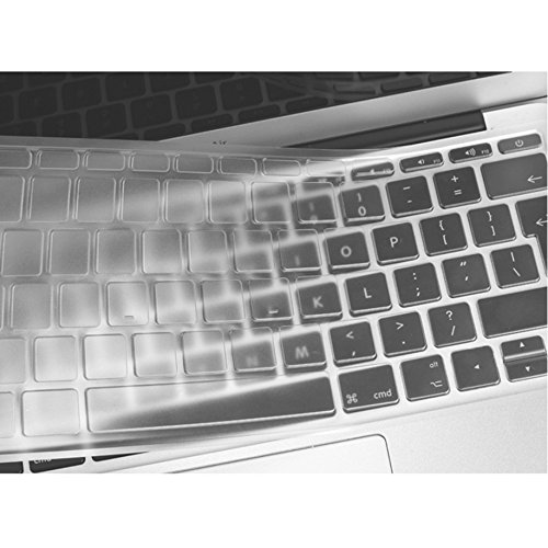 Se7enline Compatible with MacBook Pro 13 inch A1708 (2016 2017 2018 No TouchBar Version) Unique Ultra Thin Durable Keyboard Cover Skin Macbook Pro Keyboard Protector (UK Layout), Transparent-Clear