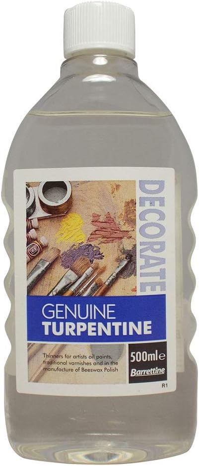 Barrettine 500 ml Genuine Turpentine - Varnish Thinner & Artist Oil Solvent