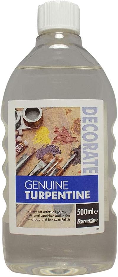 Barrettine 500 ml Genuine Turpentine - Varnish Thinner & Artist Oil Solvent