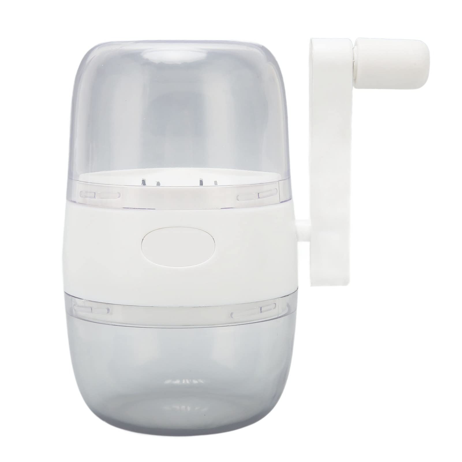 Restokki Manual Nut Grinder with Stainless Steel Blades and Anti-Slip Handle for Nuts and Garlic - White