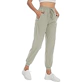 SEVEGO Women's 30"/32"/34"/36" Tall Inseam Joggers Lightweight Sweatpants Zipper Pockets Athletic Workout Lounge Pants