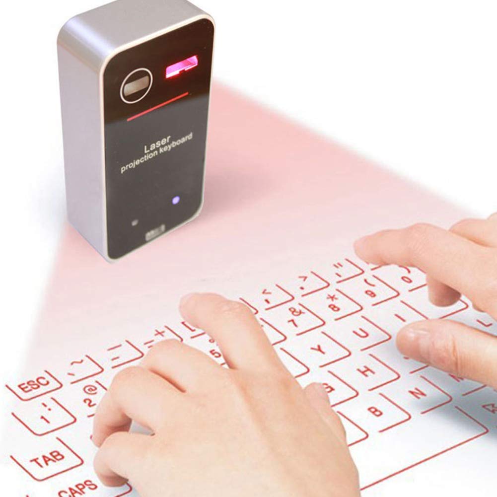 Laser Projection Bluetooth Virtual Keyboard & Mouse for iPhone, Ipad, Smartphone and Tablets
