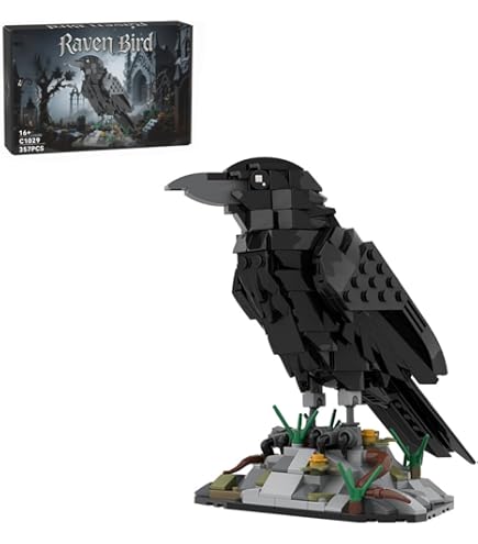 Amazon.com: Raven Bird Building Blocks Set, MOC-217187 Animal Bird