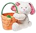 PREXTEX Plush Easter Basket with Plush Easter Bunny Filled with Plush Easter Egg, and Plush Easter Baby Chick in Easter Basket Great for Easter Basket and Easter Eggs Hunt