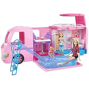 Barbie Dream Camper Playset - Transforming Van with Fold-Out Campsite & Pool - 35+ Accessories - 5 Living Spaces - 2…
