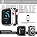 top4cus 42mm Cover Environmental Soft Flexible TPU Anti-Scratch Lightweight Protective 42mm Iwatch Case Compatible with Apple Watch Series 8/7 Series 6/SE/5/4 Series 3/2/1 - Black