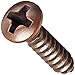 Hard-to-Find Fastener 014973127107 Phillips Oval Decorative Screws, 6 x 5/8, Piece-40, Gold