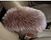Forala Auto Center Console Pad Furry Sheepskin Wool Car Armrest Seat Box Cover Protector Universal Fit (W-Purple) (Long-Tan)