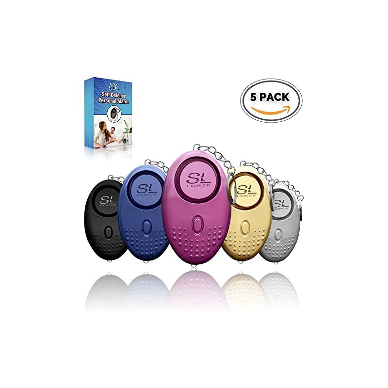Personal Alarm Siren Song 130dB Safesound Personal Alarm Keychain with LED Light, Emergency